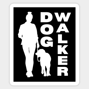 Professional Dog Walker Minimalist T-Shirt Sticker